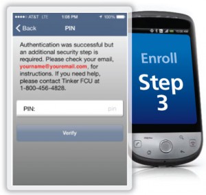 Tinker Federal Credit Union Mobile Homepage Screenshot