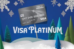 TFCU Platinum Cradeit Card enjoying the holidays