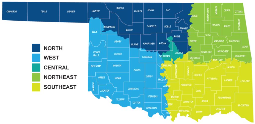 TFCU partner map with 5 territories.