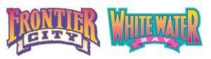 Frontier City and White Water Bay amusement parks in oklahoma city logos